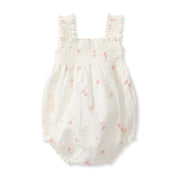 Floral Muslin Baby Girl Romper