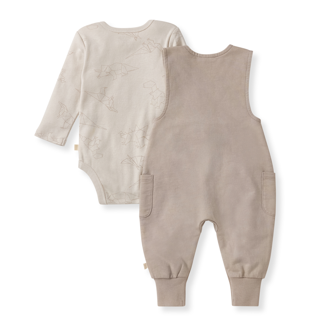 Origami Dinos Baby Boy Bodysuit & Jumpsuit Set