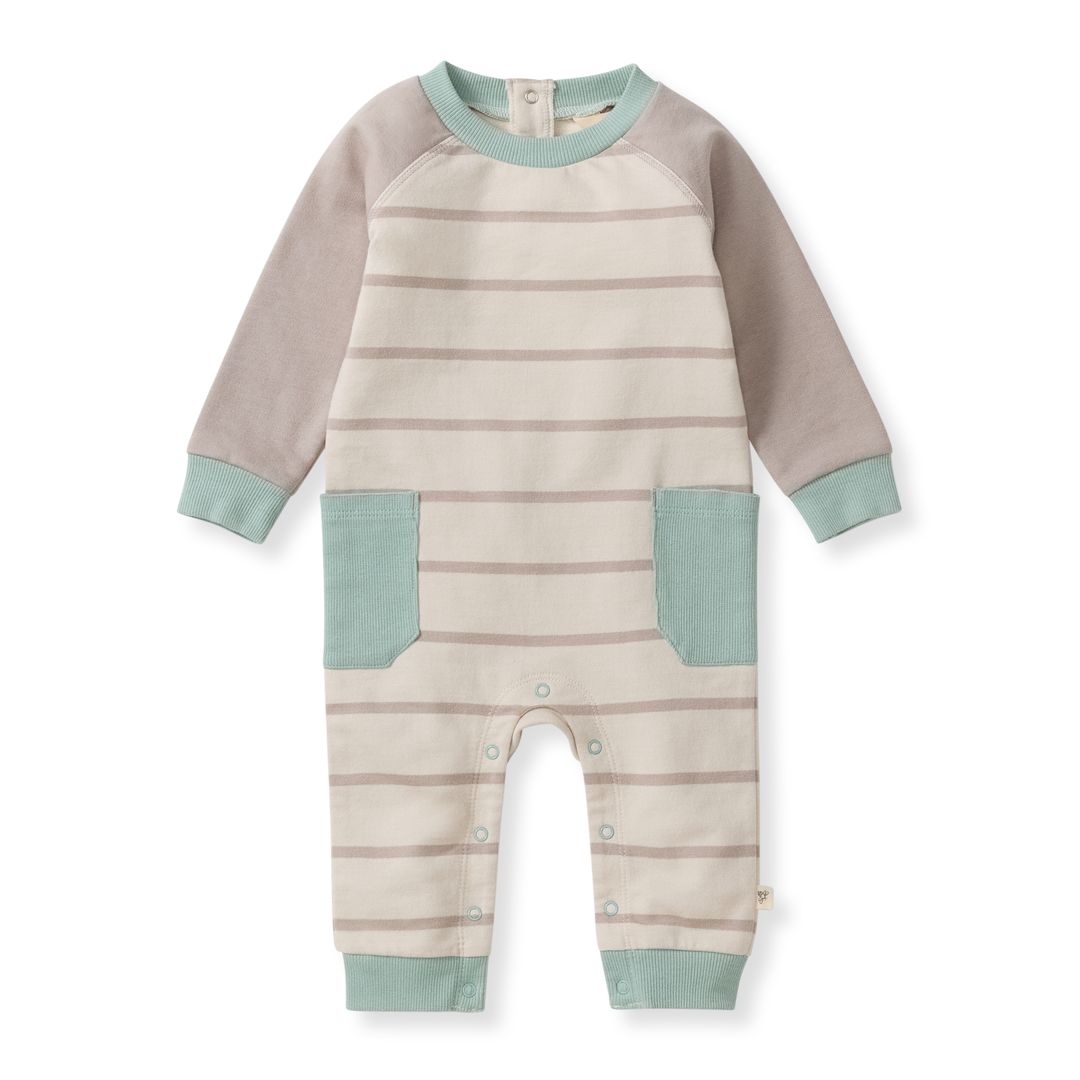 Basic Stripe Baby Boy Jumpsuit