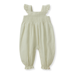 Load image into Gallery viewer, Seersucker Organic Baby Girl Jumpsuit