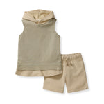Load image into Gallery viewer, Acid Wash Sleeveless Sweatshirt &amp; Pants Set