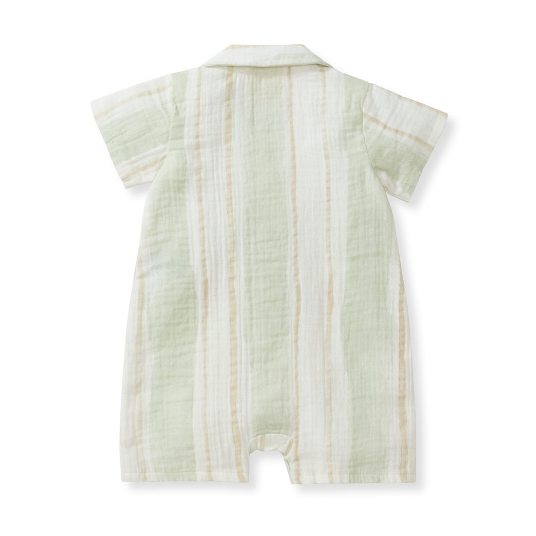 Pacific Stripe Baby Boy Romper