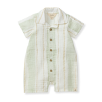 Load image into Gallery viewer, Pacific Stripe Baby Boy Romper