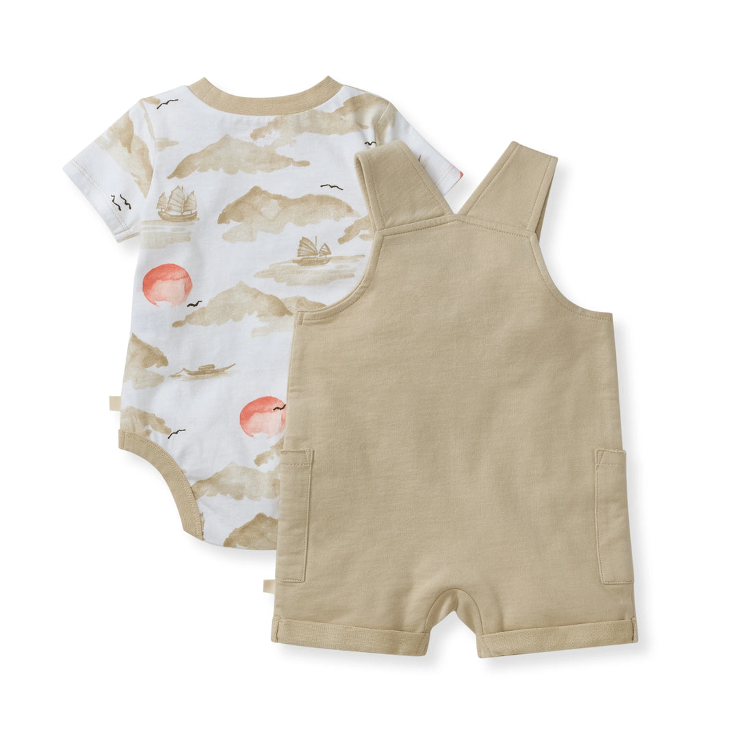 Fishing Boats Baby Boy Bodysuit & Romper Set