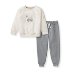 Load image into Gallery viewer, Hip Hop Bunny Sweatshirt &amp; Pants Set
