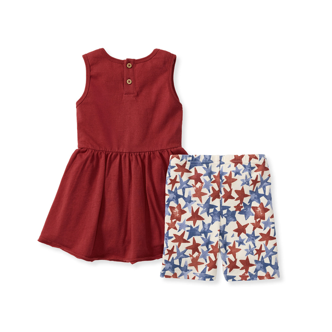 American Stars Tunic & Shorts Set