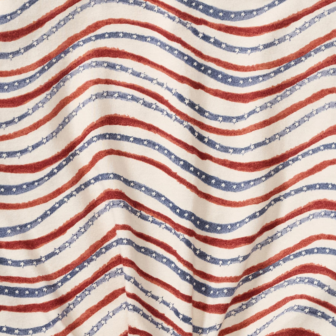 Festive Pattern Girl Tee & Shorts Set