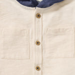 Load image into Gallery viewer, Organic Boy Slub Hooded Sleeveless Shirt &amp; Shorts Set