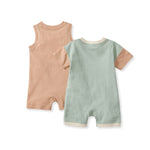 Load image into Gallery viewer, Basic Stripe Baby Boy Romper Set 2-Pack - Sweet Maple