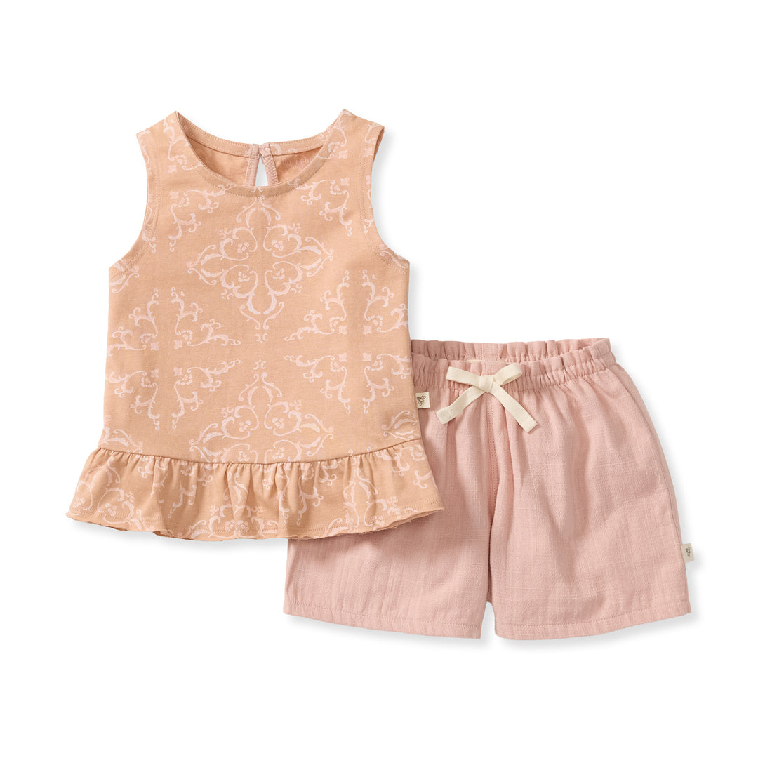 Croatian Tile Tank & Shorts Set