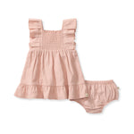 Load image into Gallery viewer, Check Gauze Organic Pink Dress