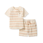 Load image into Gallery viewer, Basic Stripe Boy Tee &amp; Shorts Set