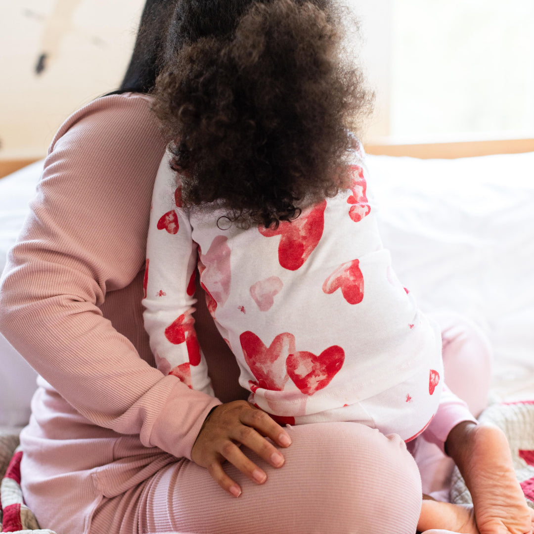 I Heart You Organic Cotton Two-Piece Pajamas
