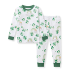 Load image into Gallery viewer, Happy Go Lucky Organic Cotton Two-Piece Pajamas
