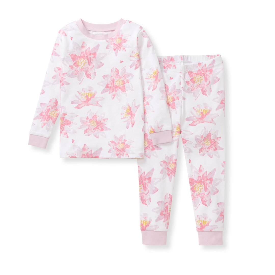 Water Lily Organic Cotton Two-Piece Pajamas