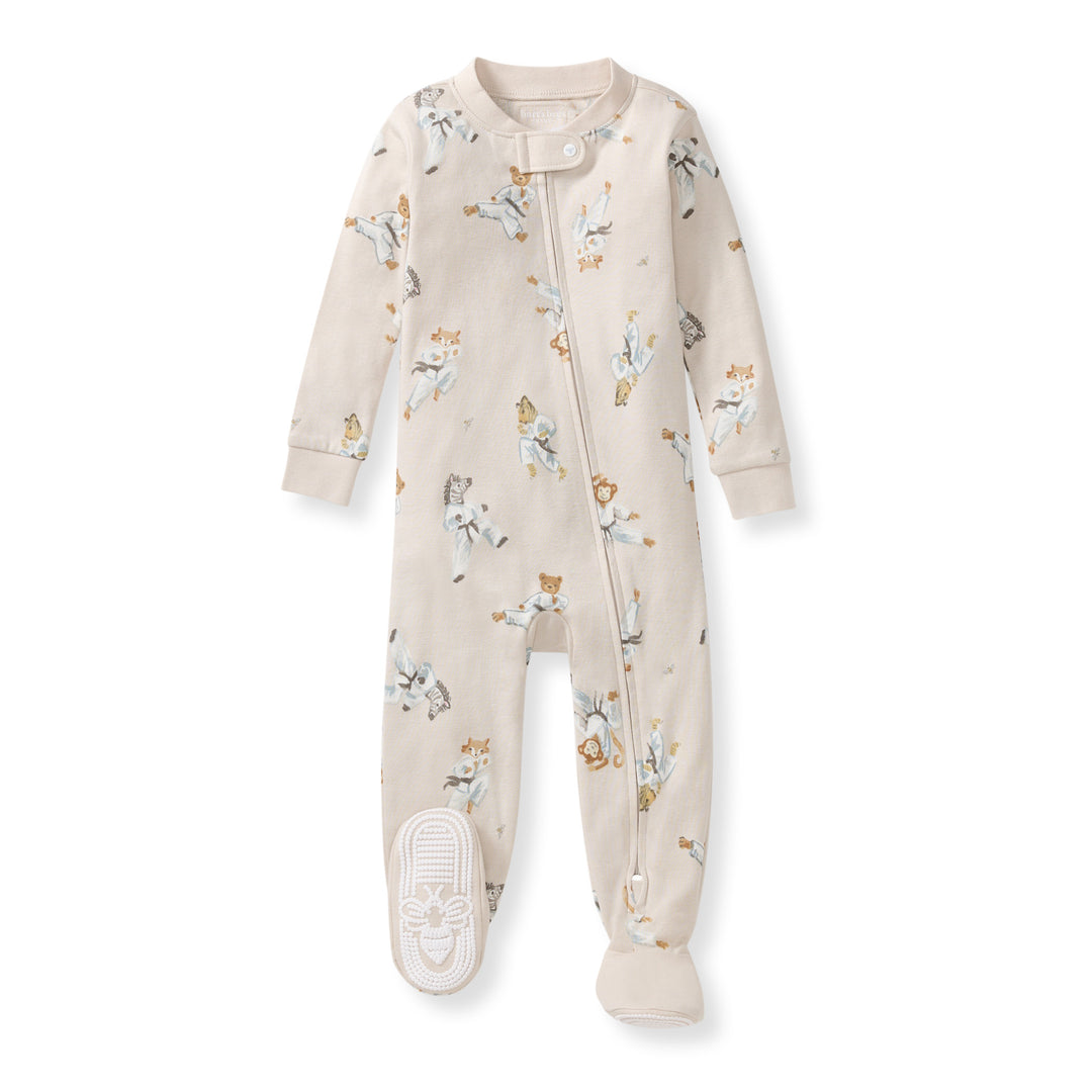 Karate Creatures Organic Cotton Sleeper - Rain Cloud