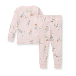 Load image into Gallery viewer, Karate Creatures Organic Cotton Two-Piece Pajamas - Chalky Pink
