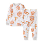 Load image into Gallery viewer, Basketball Court Organic Cotton Two-Piece Pajamas