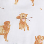 Load image into Gallery viewer, Golden Retriever Organic Cotton Two-Piece Pajamas