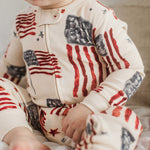 Load image into Gallery viewer, American Flag Organic Cotton Sleeper