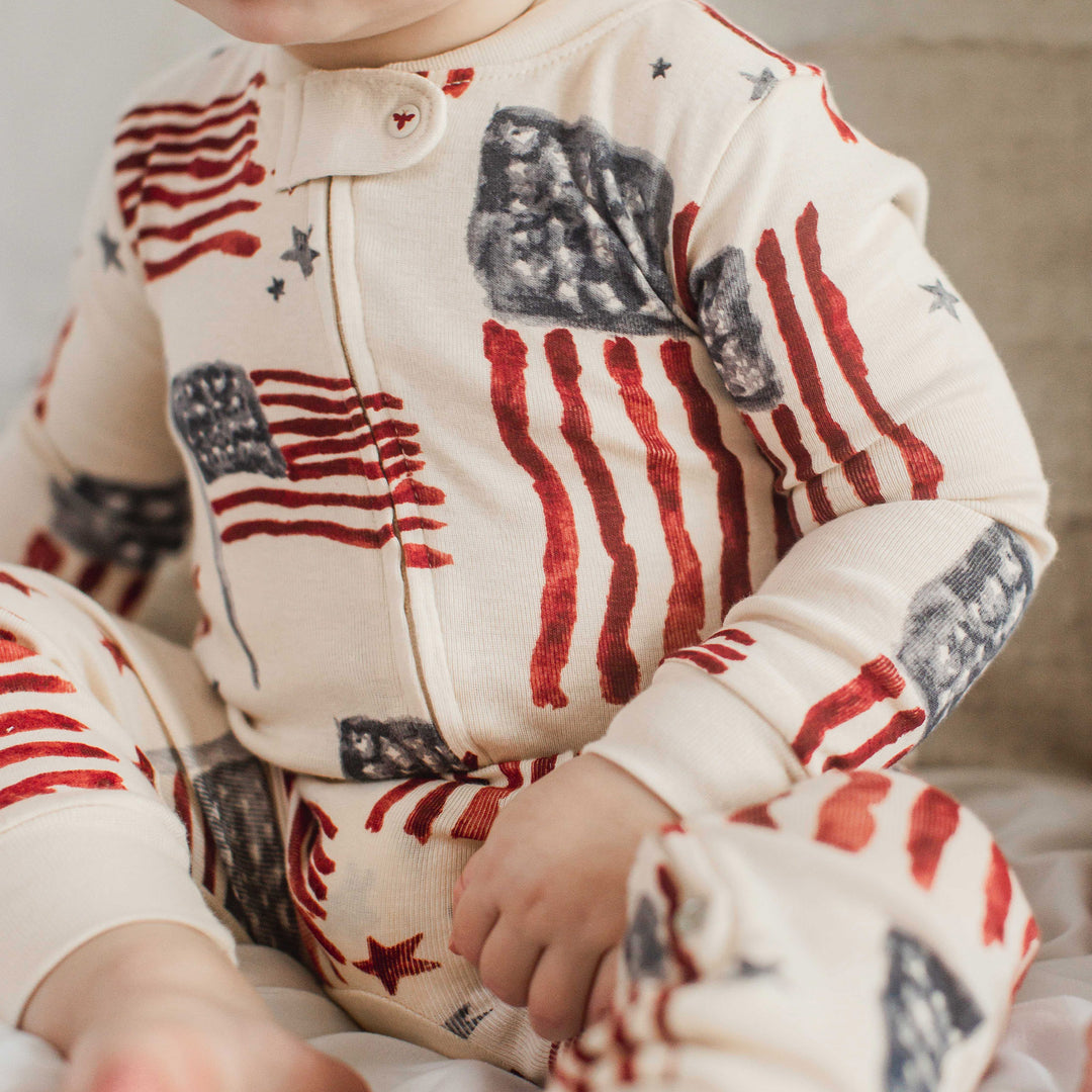 American Flag Organic Cotton Sleeper