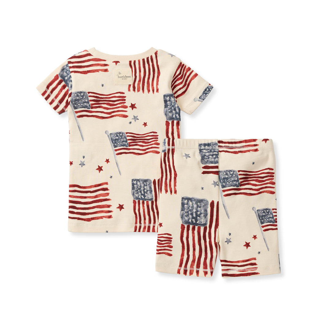 American Flag Organic Cotton Two-Piece Pajamas