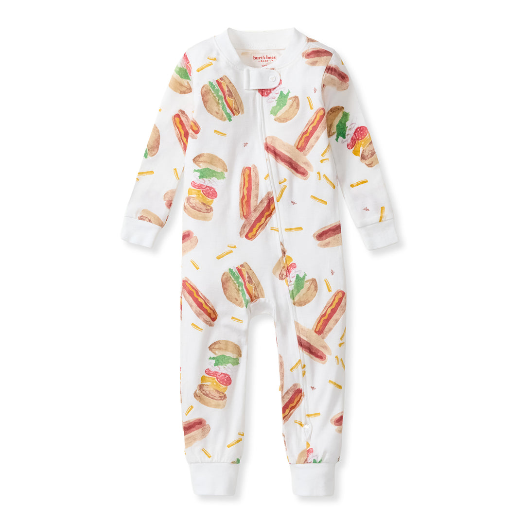 Hot Dogs & Hamburgers Honeysoft™ Footless Baby Sleeper