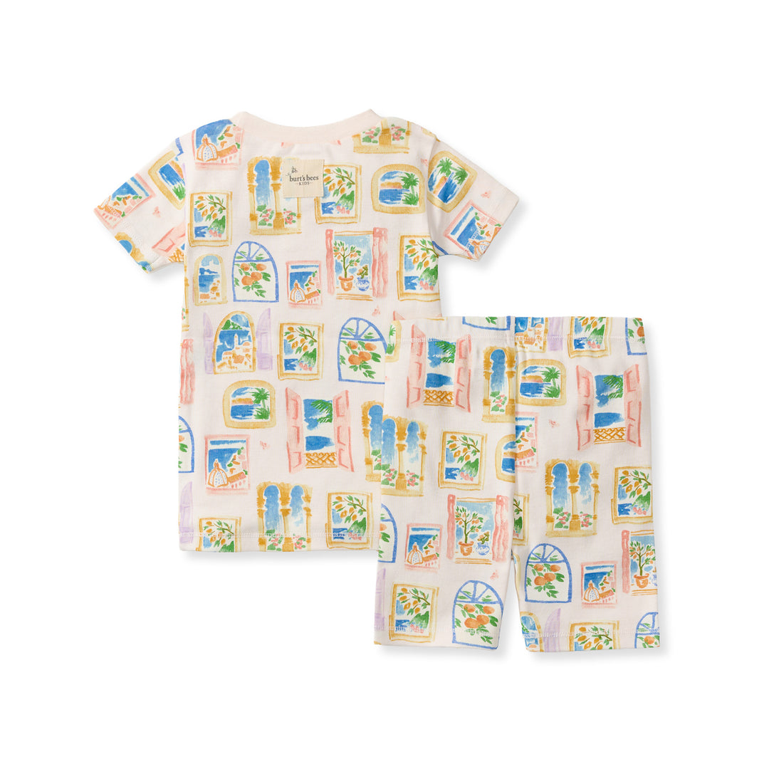 Seaside View Organic Cotton Two-Piece Pajamas