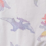 Load image into Gallery viewer, Watercolor Dinos Organic Baby Sleeper Romper - Sweet Pea