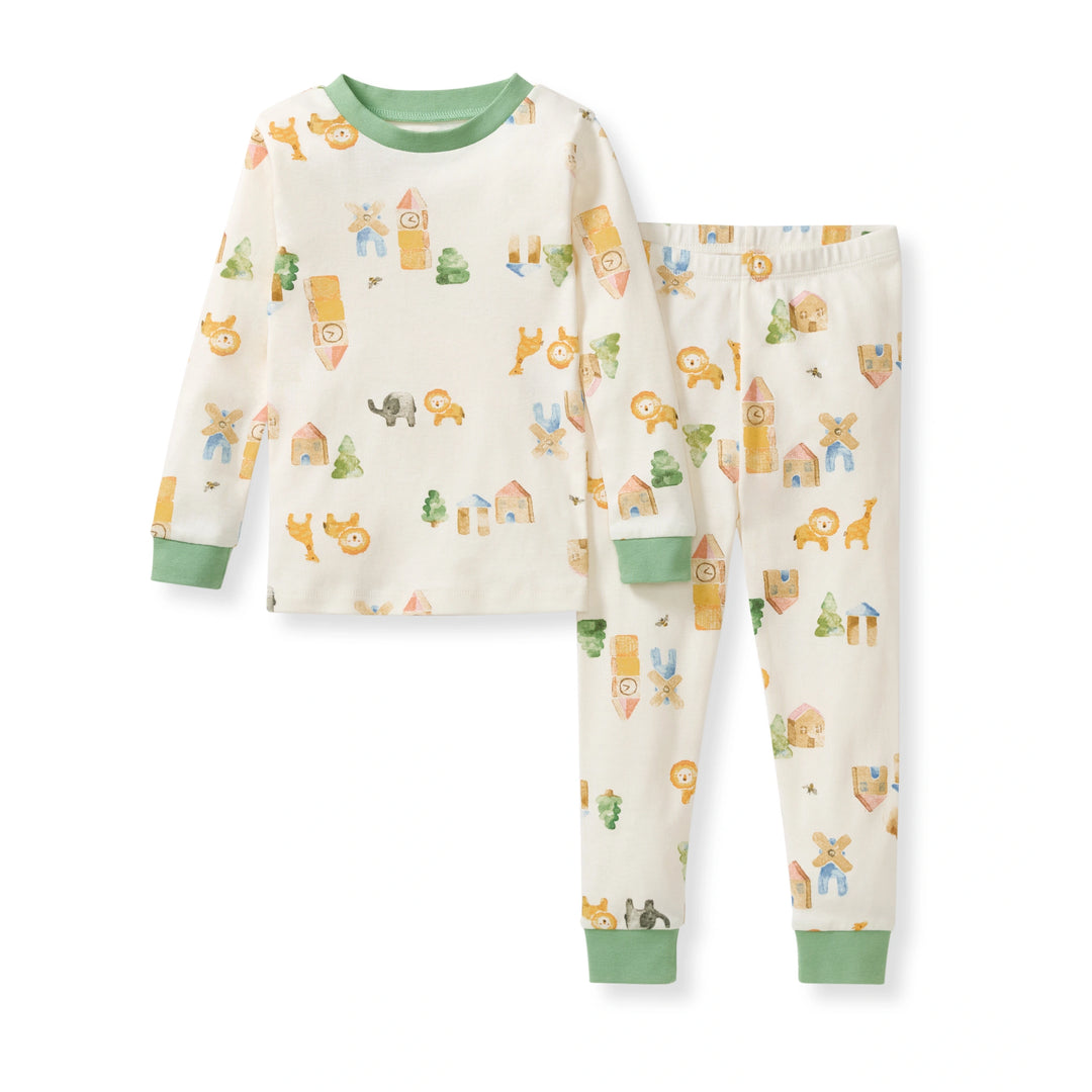 Block Village Organic Cotton Two-Piece Pajamas