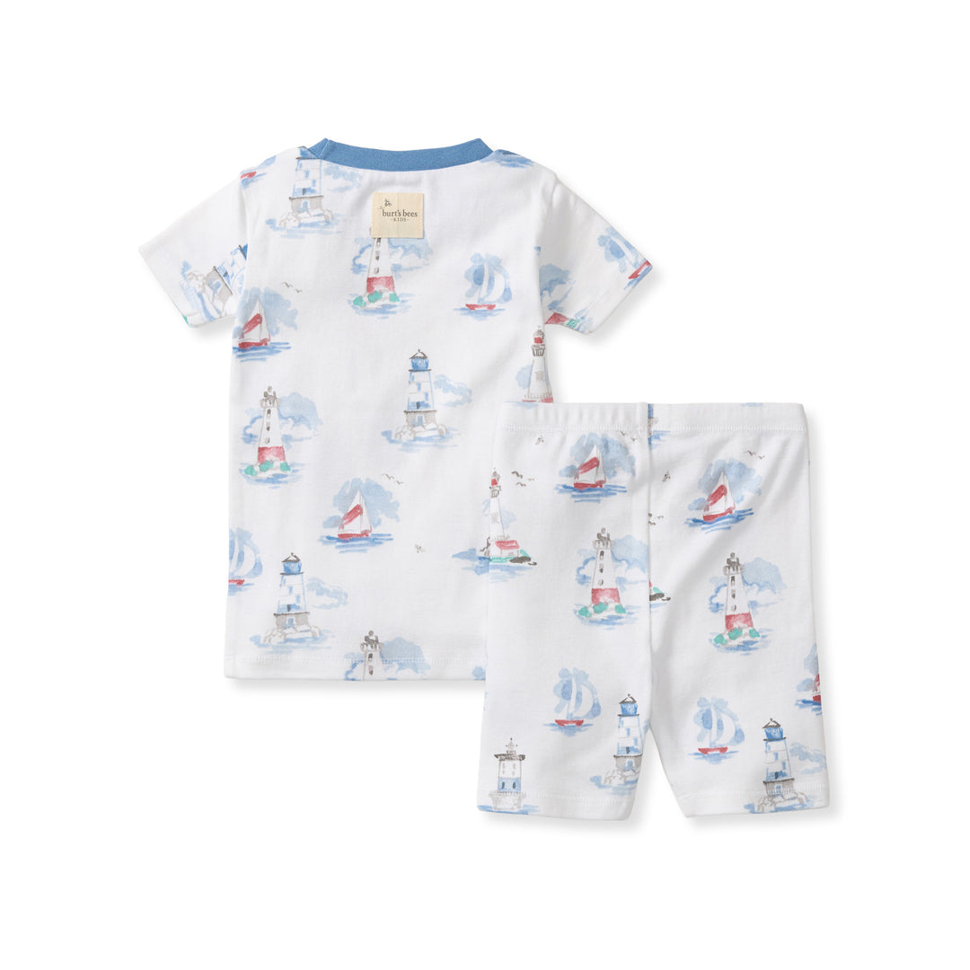 Lighthouse Tour Organic Cotton Two-Piece Pajamas