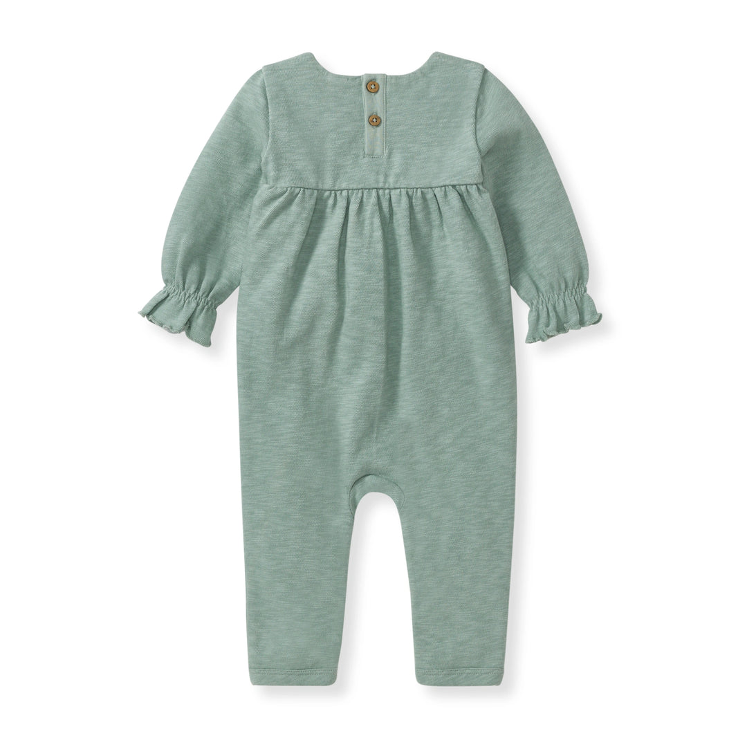 Chunky Slub Baby Girl Jumpsuit