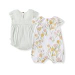 Load image into Gallery viewer, Tulip Field 2 Pack Bubble Romper Set