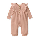 Load image into Gallery viewer, Ribbed Pointelle Jumpsuit