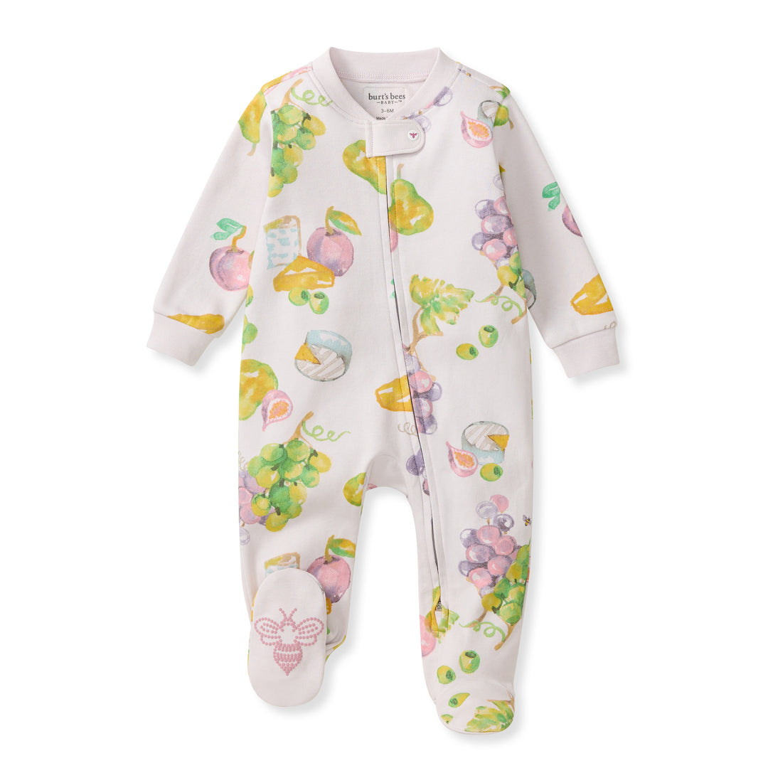 Grazing Grapes Organic Cotton Sleep & Play Footed