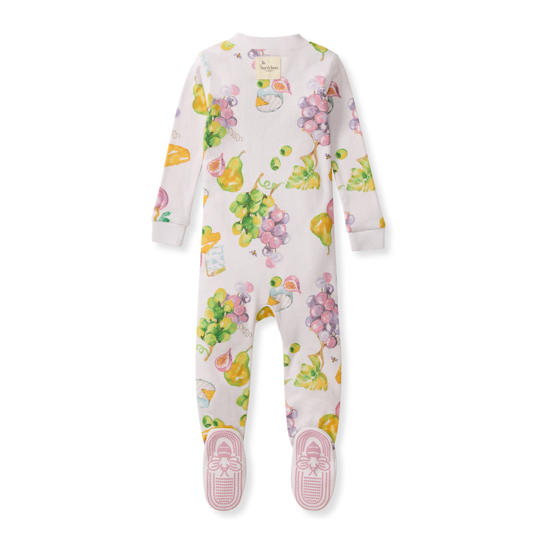 Grazing Grapes Organic Cotton Sleeper Footed