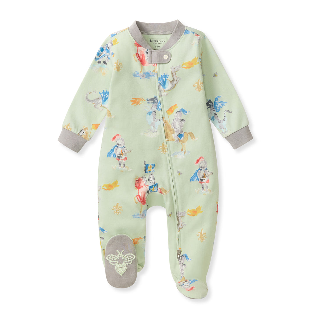 Knight & Dragons Organic Cotton Sleep & Play Footed