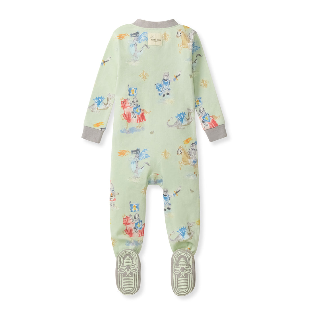 Knight & Dragons Organic Cotton Sleeper Footed