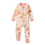 Load image into Gallery viewer, Prettiest Pumpkins Organic Cotton Sleeper Footed