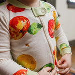 Load image into Gallery viewer, Product Image 1 of Apple Picking Organic Cotton Sleeper Footed