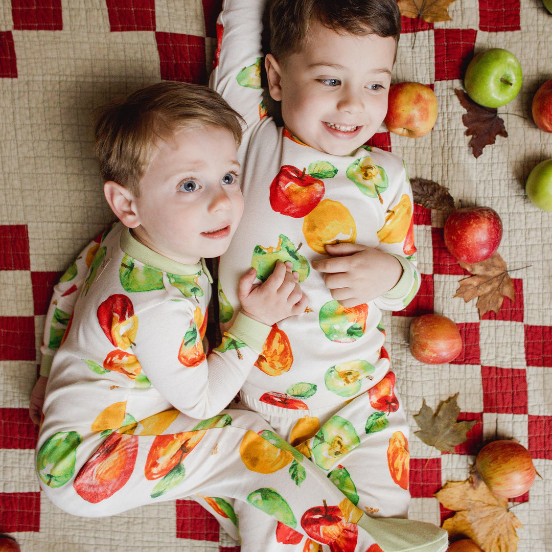 Product Image 2 of Apple Picking Organic Cotton Sleeper Footed
