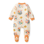 Load image into Gallery viewer, Product Image 2 of Turkey Day Organic Cotton Sleep &amp; Play Footed