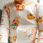 Load image into Gallery viewer, Product Image 1 of Turkey Day Organic Cotton Sleep &amp; Play Footed