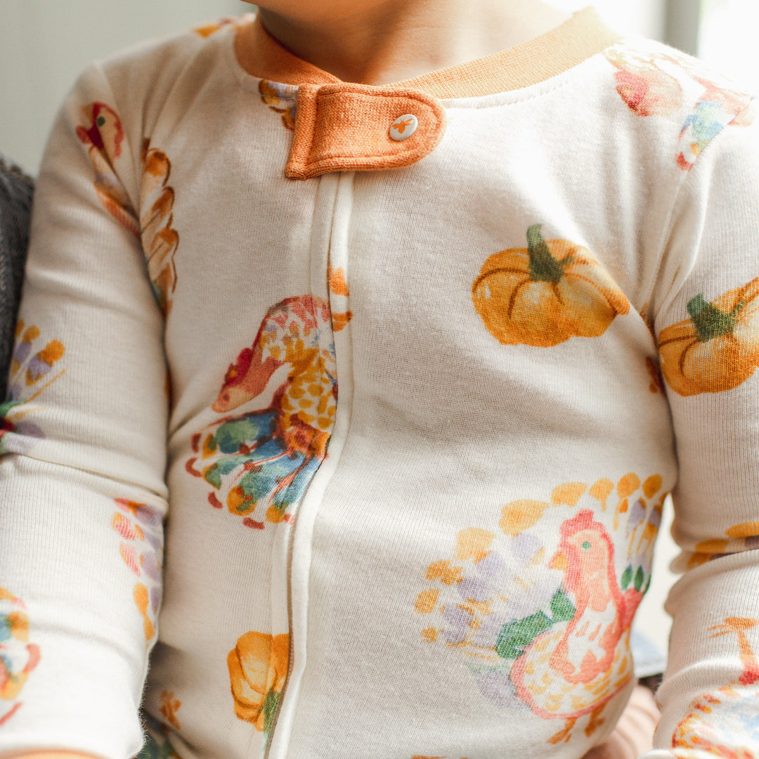 Product Image 1 of Turkey Day Organic Cotton Sleep & Play Footed