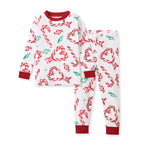 Load image into Gallery viewer, Candy Cane Love Organic Cotton Two-Piece Pajamas