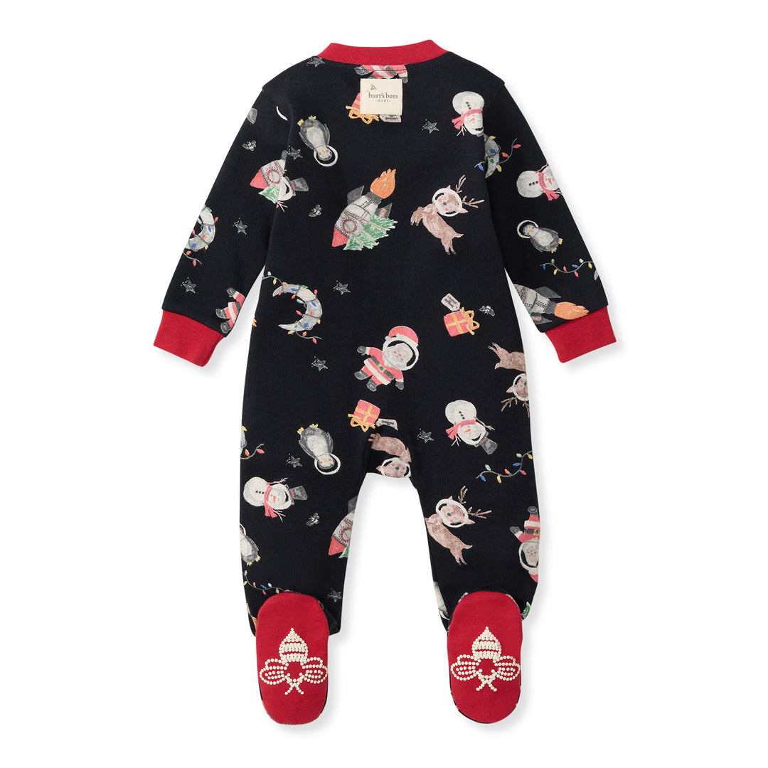 Christmas In The Cosmos Organic Cotton Sleep & Play Footed