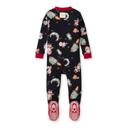 Christmas In The Cosmos Organic Cotton Sleeper Footed