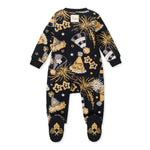 Load image into Gallery viewer, NYE Party Organic Cotton Sleep &amp; Play Footed