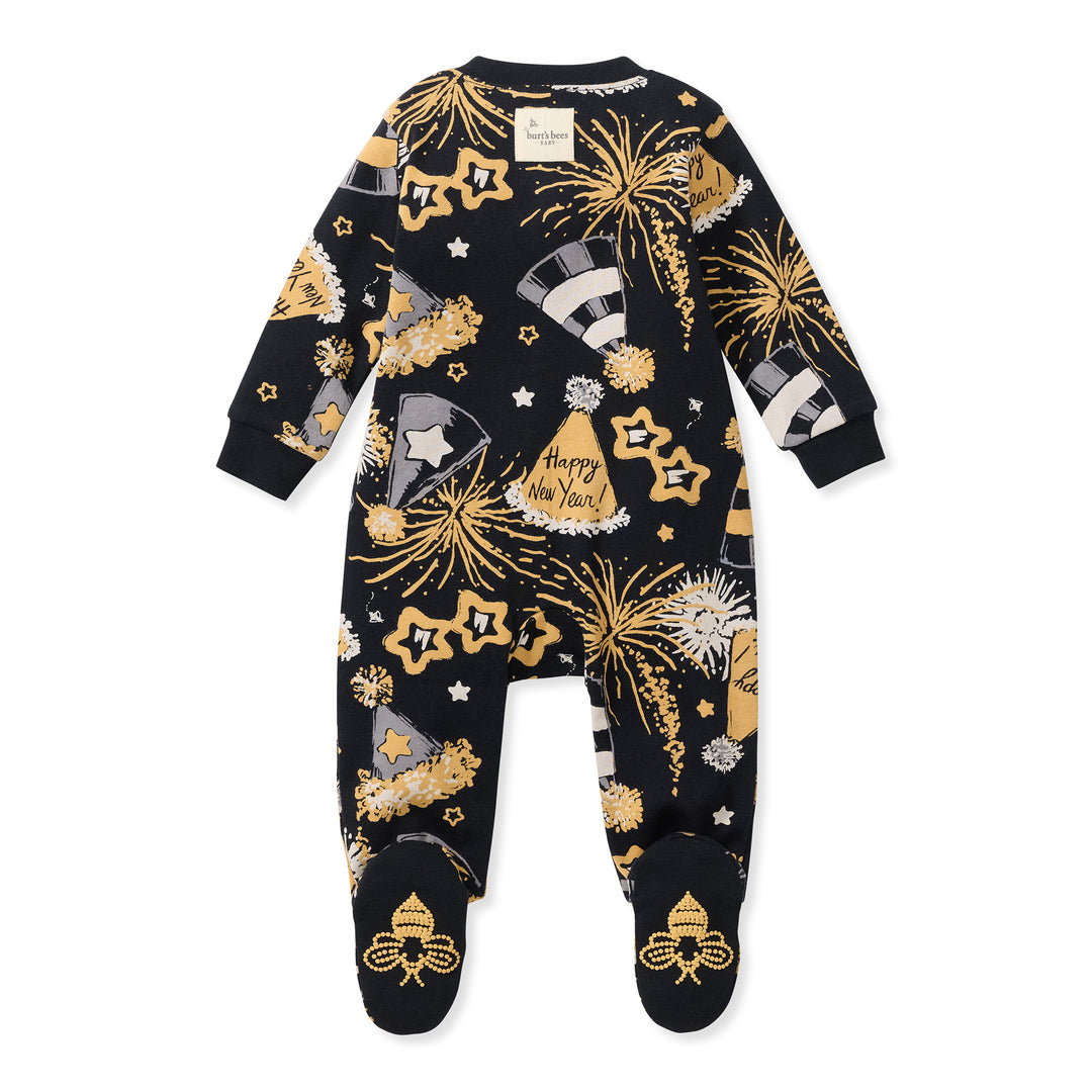 NYE Party Organic Cotton Sleep & Play Footed
