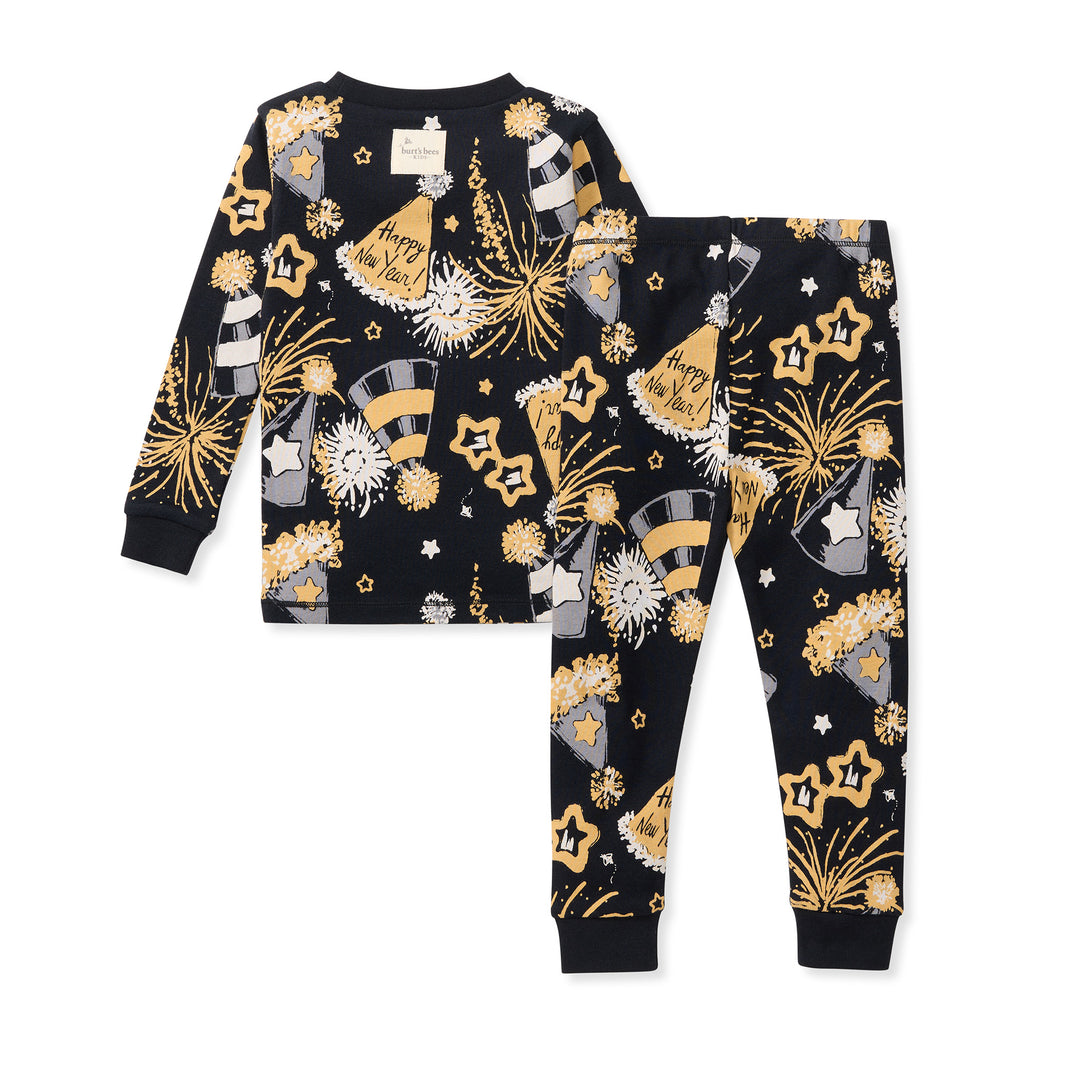 NYE Party Organic Cotton Two-Piece Pajamas